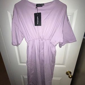 Side Slit T Shirt Dress